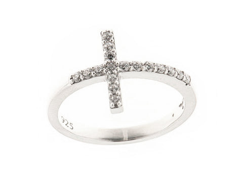 Creed Cross Silver Ring