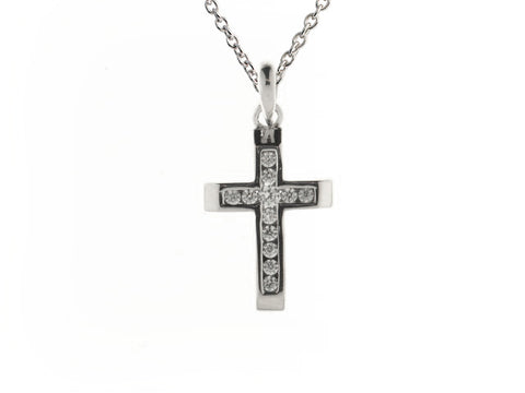 Silver Framed Cross Necklace