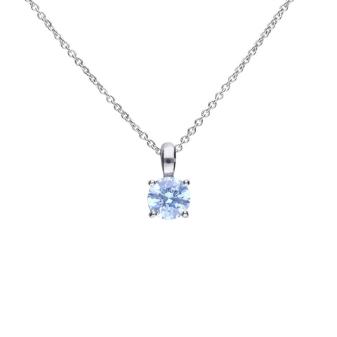 Aqua square necklace